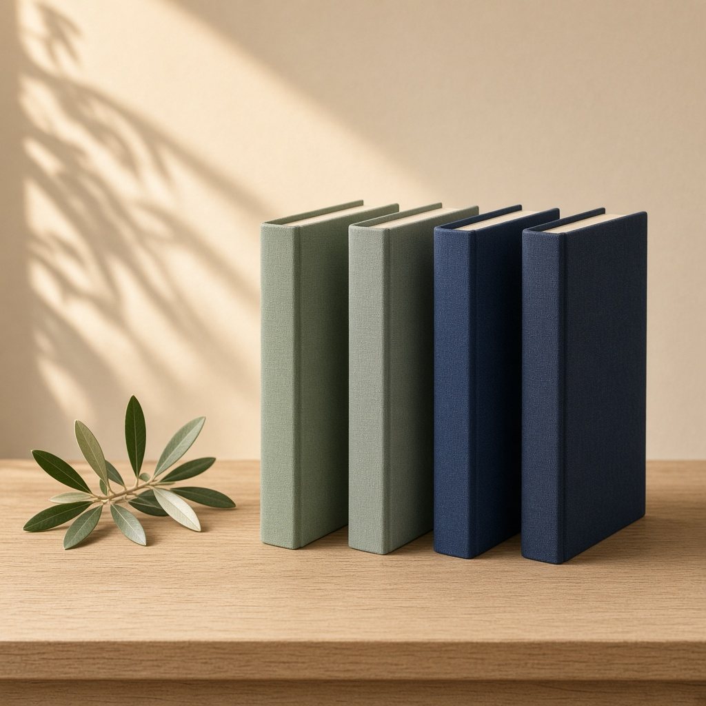 Four notebooks in a row for weekly tutoring