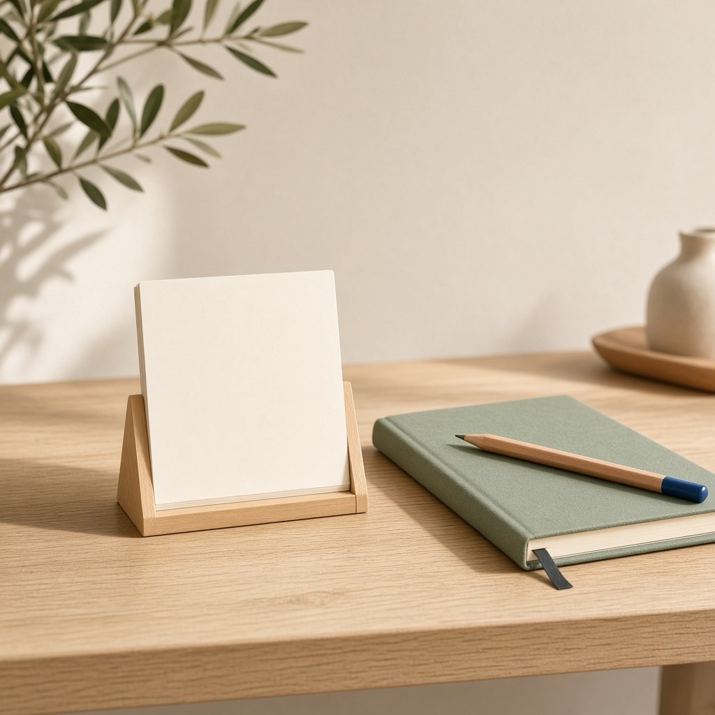 A blank calendar and notebook for a month of lessons